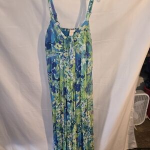 Women's Colorful Floral Maxi Dress